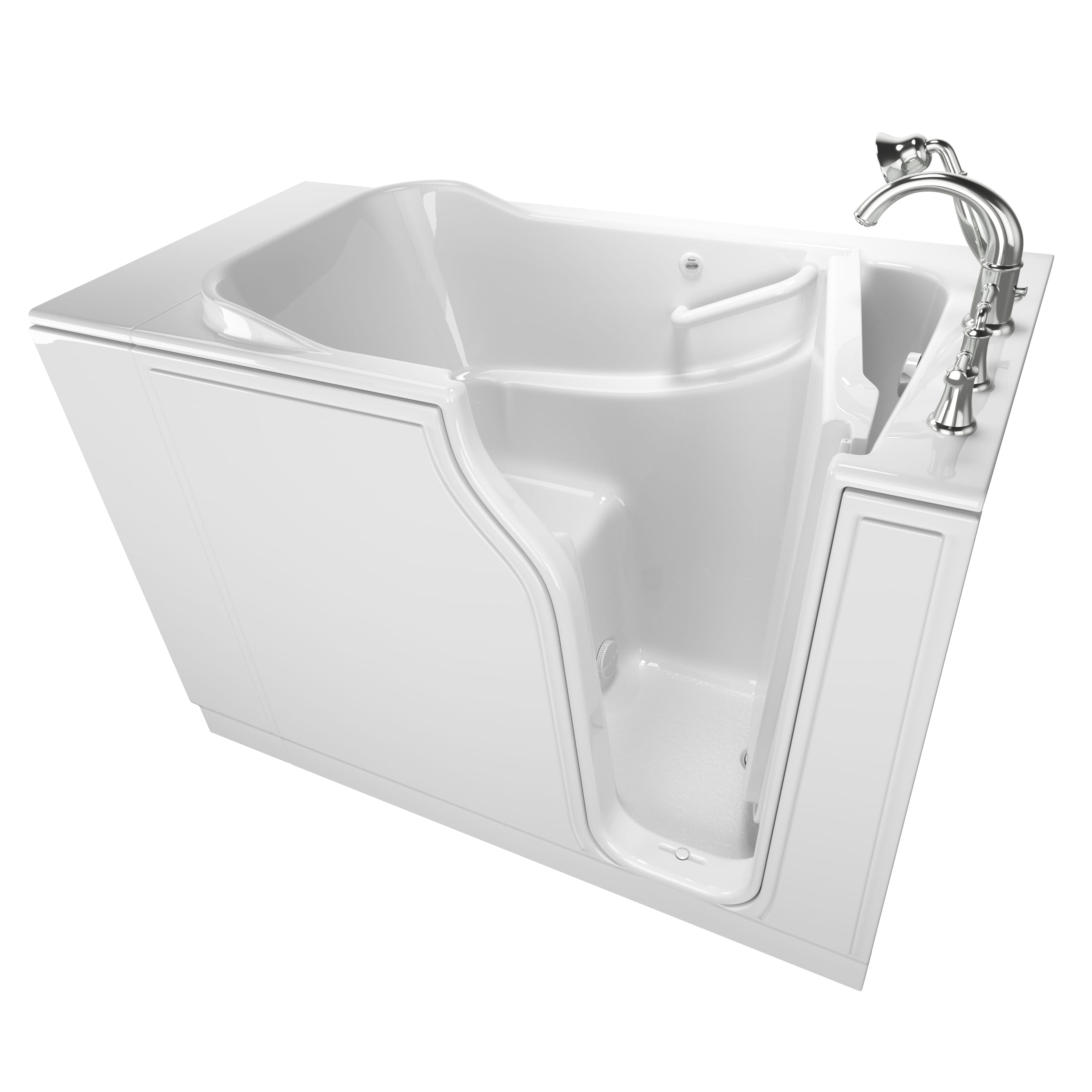 Gelcoat Value Series 30 x 52 Inch Walkin Tub With Soaker System